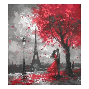 Imagem de Blueangle Torre Eiffel Paris capa magnética para lava-louças, decoração da capa frontal da máquina de lavar louça, adesivos de eletrodomésticos, adesivos de eletrodomésticos, 58 cm C x 66 cm adesivo