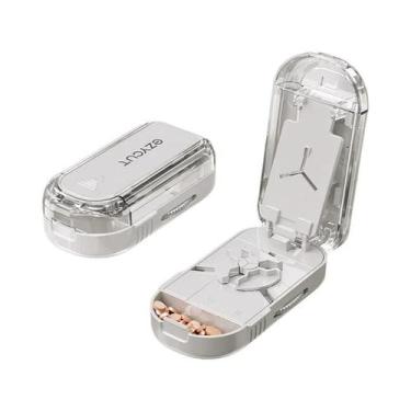 Imagem de Cortador De Comprimidos Portátil E Preciso UNTIOR Com Organizador De A