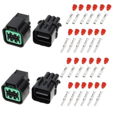 Imagem de SING F LTD 2 peças Série 090 6pin automotivo macho fêmea Waterproo kits de conectores PB621-06020 PB625-06027 para motocicleta automotiva
