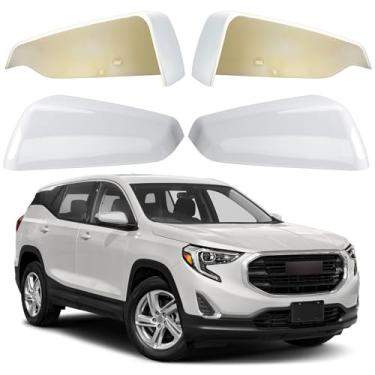 Imagem de LOIYLLEN Substituição da capa do espelho lateral do motorista e do passageiro para Chevrolet Equinox 2018-2023, para GMC Terrain 2018-2023 - Capas de espelho lateral esquerda e direita, acessórios de