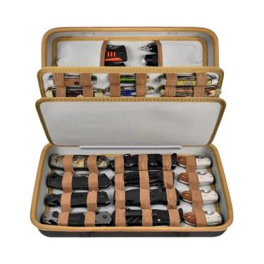 Imagem de Estojo Grande Para Exibição De Facas Para Mais De 45 Canivetes, Organi