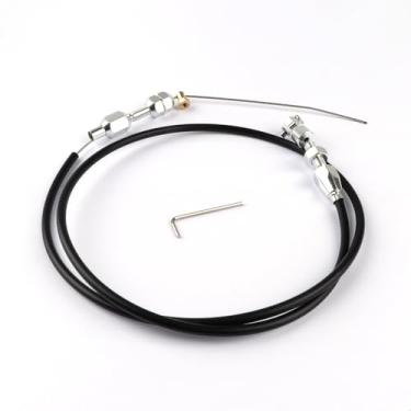 Imagem de Cabo de acelerador trançado de 91 cm compatível com Chevrolet 1997-2007 LS1 Engine 4.8L 5.3L 5.7L 6.0L Preto