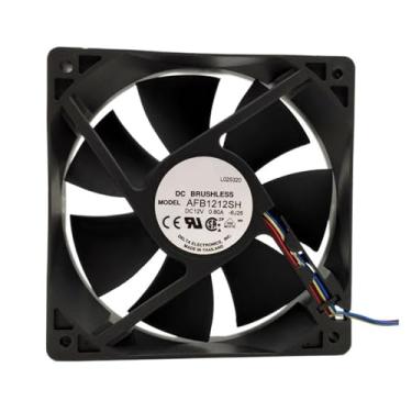 Imagem de AFB1212SH 12CM 120MM 12025 12V 0,80A Ventoinha de refrigeração 120x120x25mm 2 pinos 3-pinos 4 pinos rolamento de esferas 3400 RPM 113CFM (5PCS, 4-PIN_NO RGB)