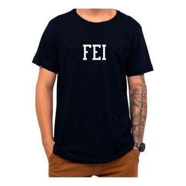 Imagem de Camiseta Fei Universidade Fundação Educacional Inaciana, P, Branco, Un