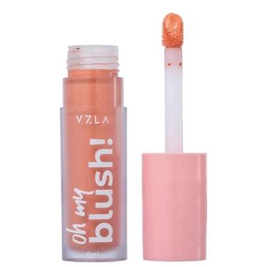 Imagem de Vizzela Blush Líquido Oh My Blush! Peach Glow - Vizzela Cosméticos