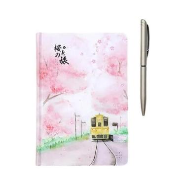Imagem de Caderno De Desenho Colorido Estilo Japonês Para Bebês Com Flores, Diár