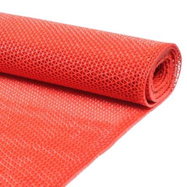 Imagem de Tapete De Piso De Piscina Grossa, Tapete De Piso De Drenagem, Tapete De Cozinha Comercial Anti-deslizamento, Capacho De Entrada Ideal Para Casa, Pisc(Size:47.24in/120cm× 39.375in/100cm,Color:vermelho)