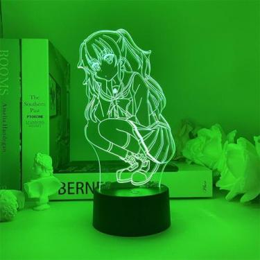 Imagem de Luz noturna 3D USB Charlotte Yuuri Naoko Acrílico ABS 5V - Taiyuanketa