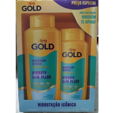 Imagem de Hidratação Icônica Niely Gold Shampoo e Condicionador Água de Coco + E