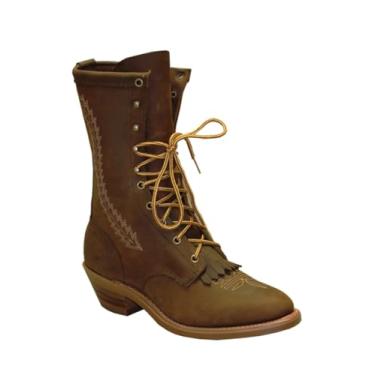 Imagem de Abilene Bota masculina 30,5 cm Western Packer macia bico redondo marrom 11 1/2 EE, Marrom, 11 Wide