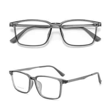 Imagem de Armação de Óculos Masculino Cinza (Gray) em Titânio e Borracha – Óculos de Grau Leve, Flexível e Resistente (Premium)