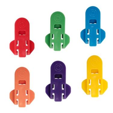 Imagem de 12 peças de abridores de abas coloridas e tampas protetoras de bebidas - Abridor de lata de refrigerante com uma mão para cerveja, coca, refrigerante e latas de alumínio (pacote com 12 cores)