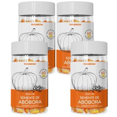 Imagem de Kit 4 Potes Semente de Abobora Suplemento Natural Rico Em Vitamina Nat