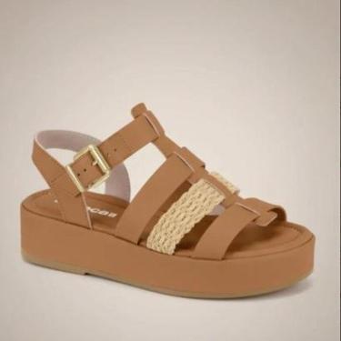 Imagem de Sandália Moleca Plataforma 5553.102 - Caramelo-Feminino