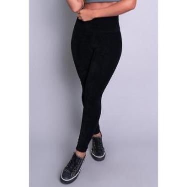 Imagem de Calça Mvb Modas Veludo Cotelê Cintura Alta Feminina-Feminino