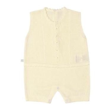 Imagem de Macaquinho Bebê Menina Amarelo em Tricot Fofinho-Feminino