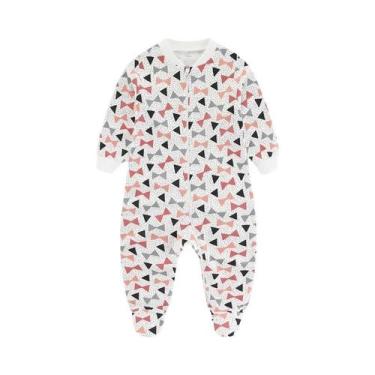 Imagem de Macacão De Manga Longa Com Zíper Para Bebês Meninos E Meninas De 0 a 1