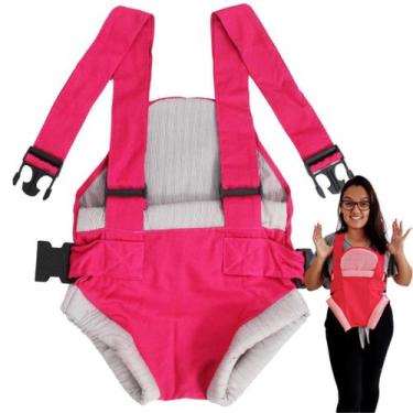 Imagem de Canguru para Bebe Ergonomico para passeio até 15 Kg - Pink - BEBE PASS