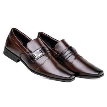 Imagem de Sapato Social Confort Macio Confortável Luxo 70173 Cafe - Bertelli, 44