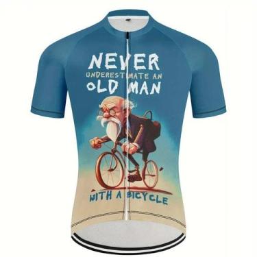 Imagem de Camisa De Ciclismo Masculina De Verão Com Manga Curta, Top De Corrida 