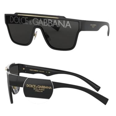 Imagem de DOLCE & GABBANA DG6125 Óculos de sol quadrados de nylon com kit de óculos de luxo
