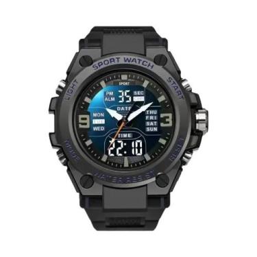 Imagem de Relógio Esportivo Digital Masculino Em Liga Com Alarme, Cronômetro E F