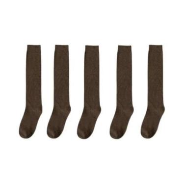 Imagem de Meias Longas De Algodão Orgânico Para Mulheres, Quentes, Estilo Casual