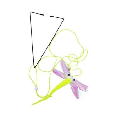 Imagem de Brinquedo Interativo Retrátil Para Gatos: Rato Pendurado Na Porta Com 