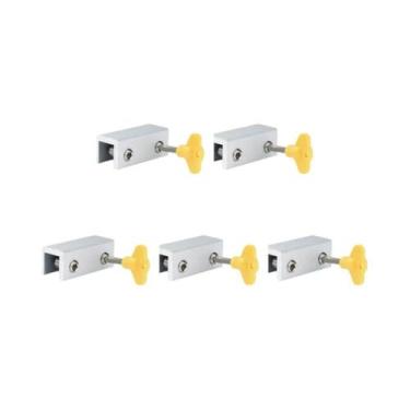 Imagem de Trava De Segurança Antifurto Para Portas E Janelas Deslizantes De Liga