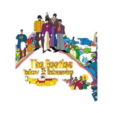 Imagem de Pintura Em Tela Dos Beatles Com Tema De Submarino, Decoração Para Sala