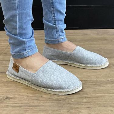 Imagem de Alpargatas Feminina Espadrille Em Lona Respirável Farmfun, Cinza, Clar