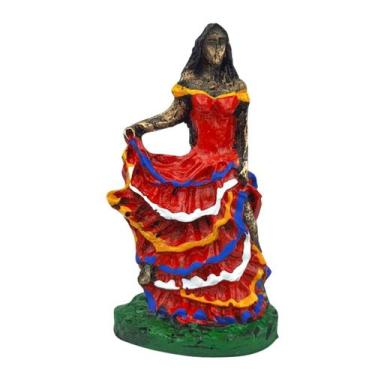 Imagem de Imagem Sete Saias orixá umbanda candomblé resina 10 cm - Genérico