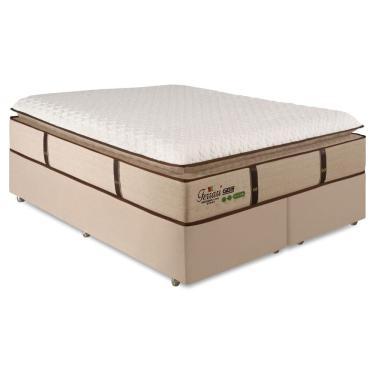 Imagem de Cama Box Queen Gazin Ferrari Premium Molas Ensacadas e Pillow top 158x198x71cm