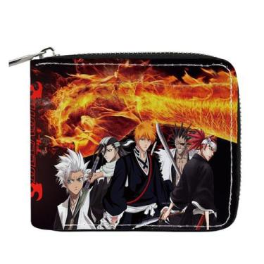 Imagem de Carteira, porta-moedas, couro, duas dobras, branqueador, Kurosaki Ichi