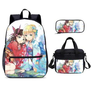 Imagem de Conjunto de mochilas Fates Zero School Bag Anime Casual Satchel Kids -