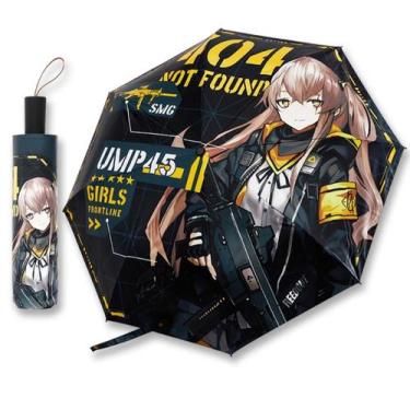 Imagem de Guarda-chuva portátil à prova de vento UMP45 Anime 100cm de diâmetro -