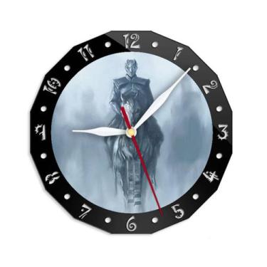 Imagem de Relógio de parede Games of Thrones Night King Anime 30cm - yiweisai
