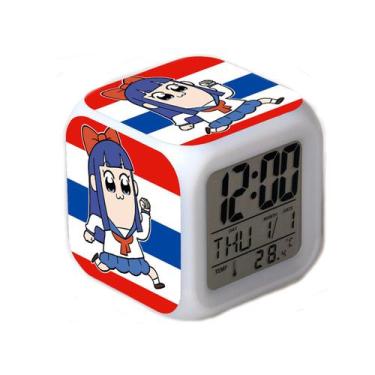Imagem de Despertador Pops Pipis Anime Digital LED com temperatura - yiweisai