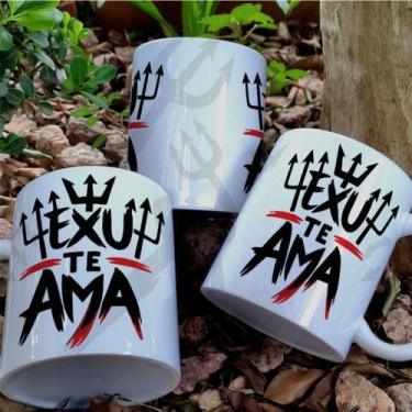Imagem de Canecas Exú Te Ama 325ml Ceramica - PRESENTE PERSONALIZADA - Live sub 