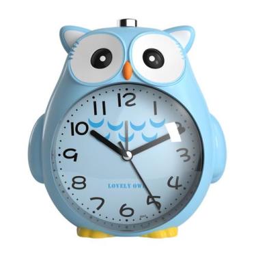 Imagem de Despertador Blue Owl Kids Dual Bell Metal+ABS 16cm - Yiweisai