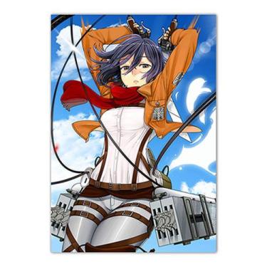 Imagem de Pôster Attack on Titans Anime Art 30x40cm Papel 30g - yiweisai