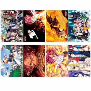 Imagem de Pôster Fairys Tails Anime Art 42x29cm 8 unidades/lote de papel 300g - 