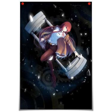 Imagem de Pintura de parede em tela Steins Gates Makises Kurisus Anime - yiweisa