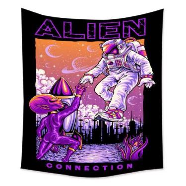 Imagem de Tapeçaria fluorescente Alien Wall 150x150cm de fibra de microtecido - 