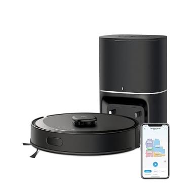 Imagem de Aspirador e esfregão robô TP-Link Tapo RV30 Max Plus, navegação LiDAR, sucção 5300Pa, autoesvaziamento, mapeamento em vários andares, controle de voz/aplicativo, limpeza ultra-silenciosa para pelos de