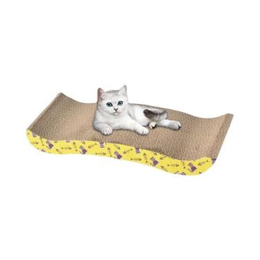 Imagem de Arranhador E Cama Para Gatos De Papelão, Tamanhos Grande, Médio E Pequ