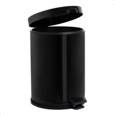 Imagem de Lixeira Cozinha 12 Litros Pedal Cesto Balde Plástico Interno - Viel, P