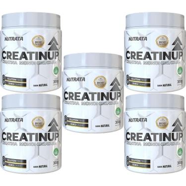 Imagem de Kit 5X Creatina Up Monohidratada Vegano - 300g - Nutrata-Masculino