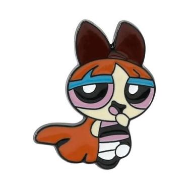 Imagem de Broche De Esmalte De Desenho Animado Menina Voadora Anime Infantil Par