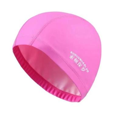 Imagem de Touca De Natação Impermeável Em PU plus Size Para Homens E Mulheres Ad